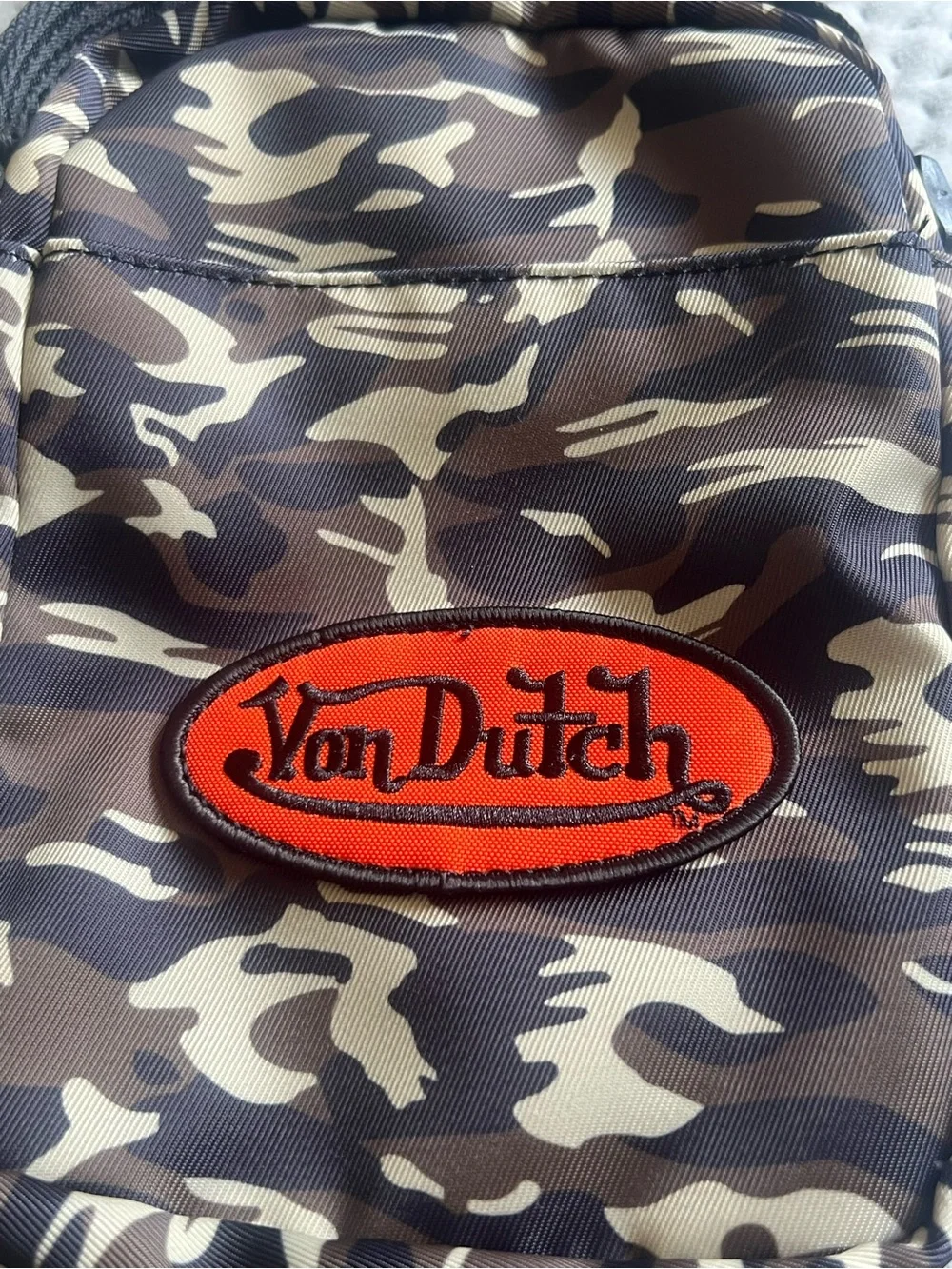 Von Dutch Camo Crossbody Bag